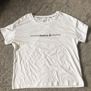 Reebok White Tee with Black Graphic
